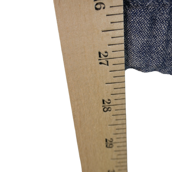 Old Navy Pants Womens L Blue Linen Blend Pull On Pockets Lightweight 34x 27 - Picture 9 of 11